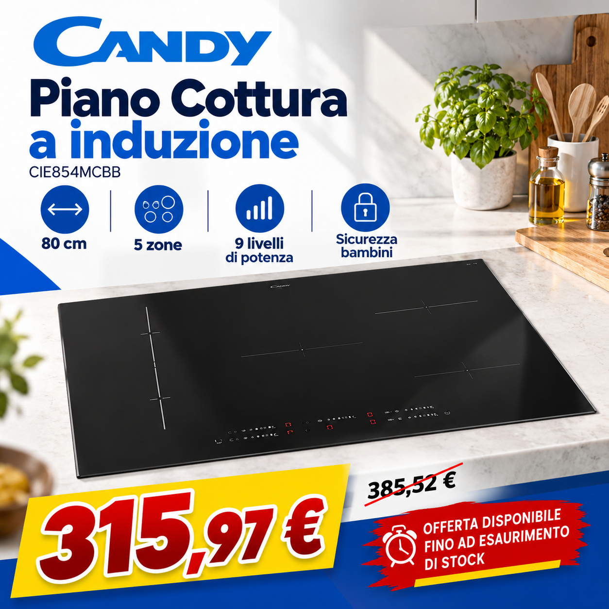 Piano cottura Candy
